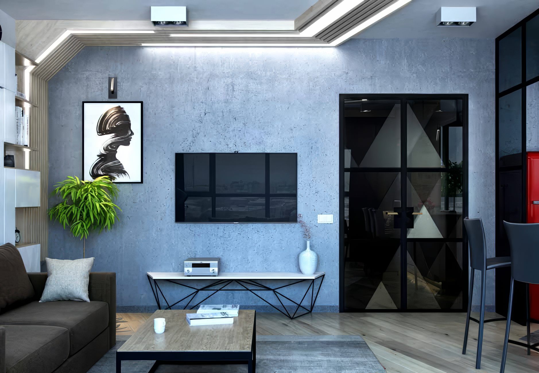 dizajn interer v kvartire studii upscale DEROOMS Москва Дизайн интерьера в ЖК "Версис"