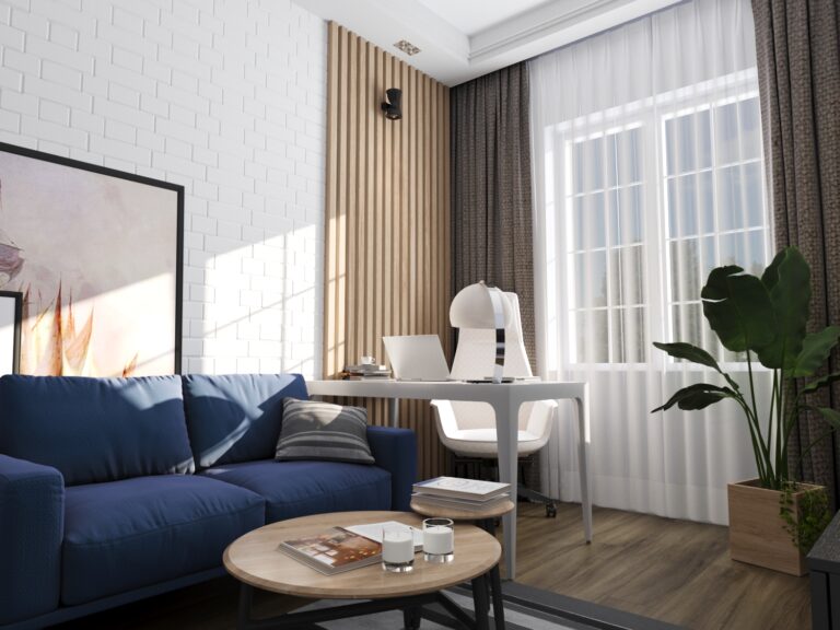 Авторский дизайн интерьеров премиум класса - кабинет в КП Филатовских резиденциях