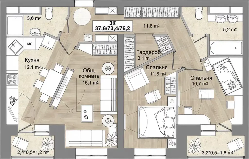 planirovochnye resheniya upscale 2x copy 1 DEROOMS Москва Авторская архитектура и индивидуальный дизайн интерьера