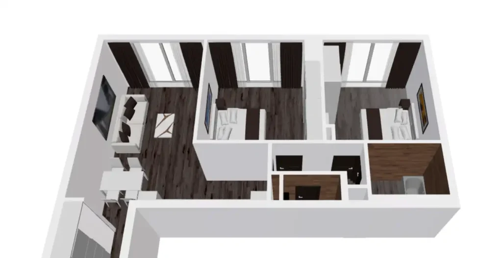 WebGl v planirovke i interere 1 DEROOMS Москва Авторская архитектура и индивидуальный дизайн интерьера